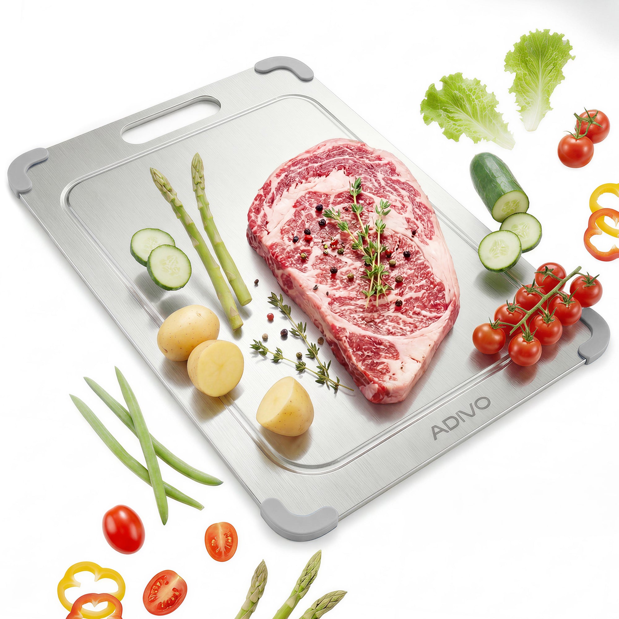 Adivo double-sided titanium cutting board