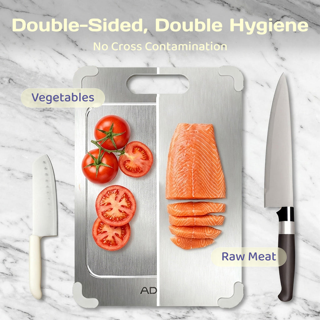 Adivo double-sided cutting board hygiene design
