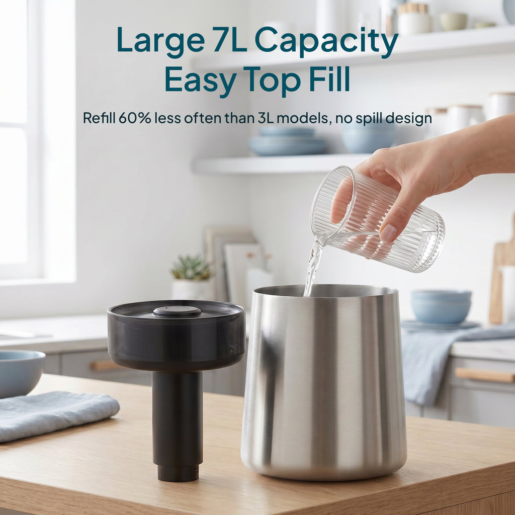 Livatro 7L humidifier top-fill water tank detail