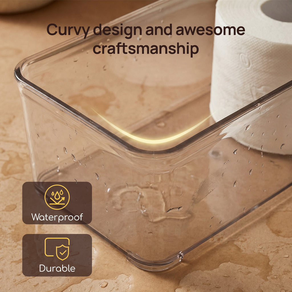 Viviendo clear PET storage boxes waterproof and durable detail