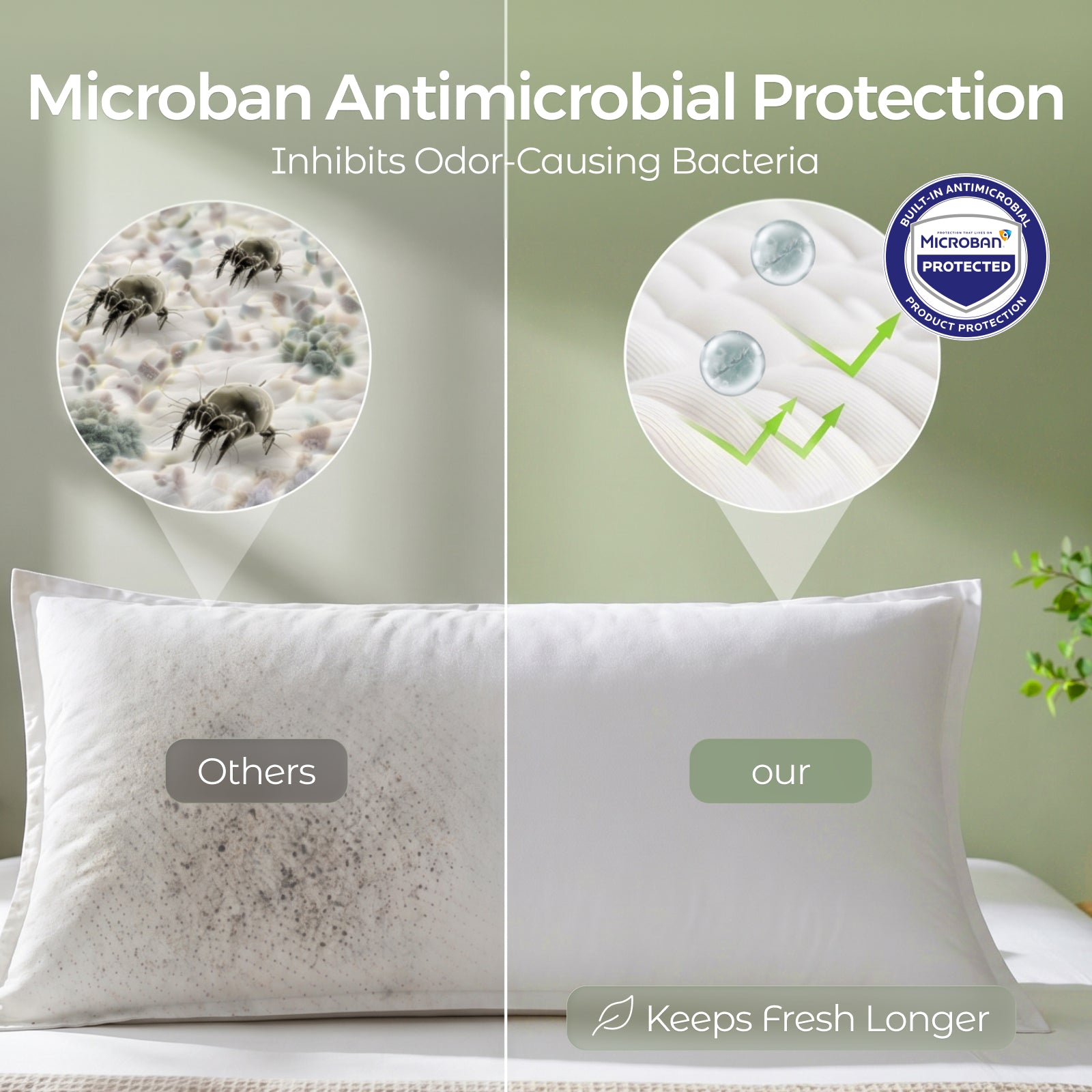 Faunna FCCT pillowcases Microban antimicrobial protection image