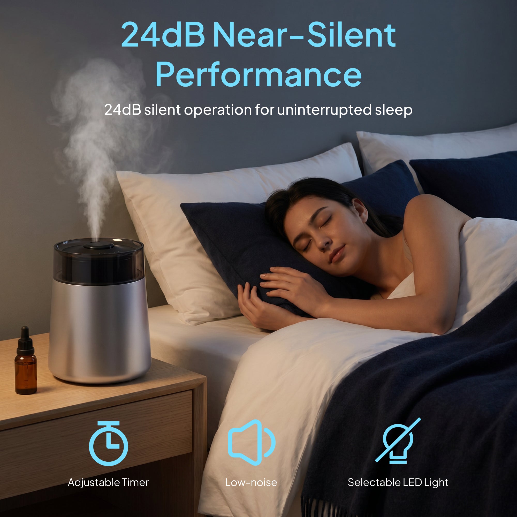 Livatro 7L humidifier near-silent bedroom use image