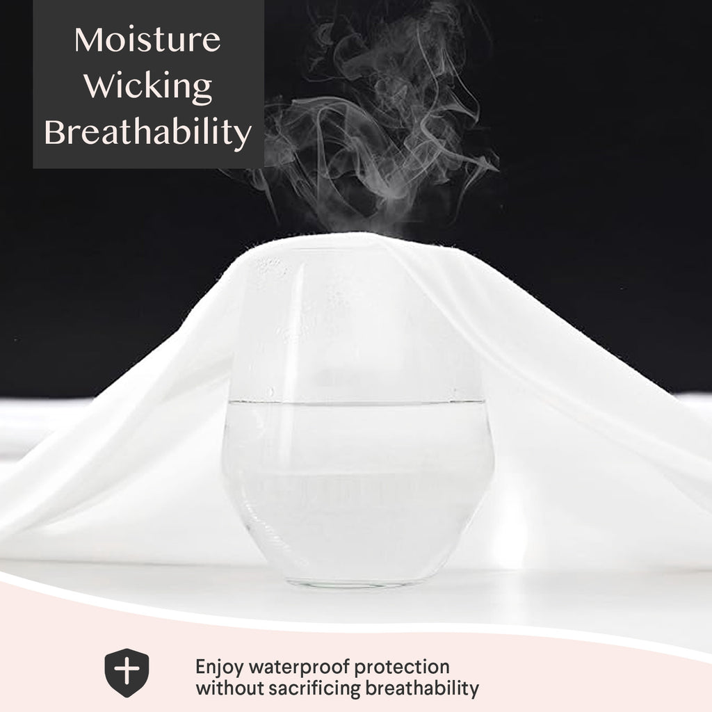 Faunna waterproof pillow protector moisture wicking and breathability image