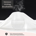 Faunna waterproof pillow protector moisture wicking and breathability image