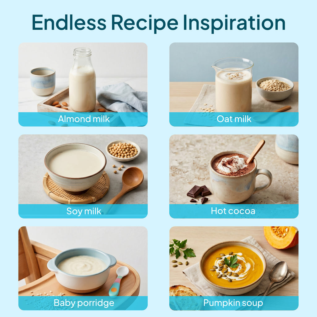 Livatro nut milk maker recipe inspiration for drinks and soups