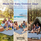 Adivo geometric picnic blanket for outdoor days