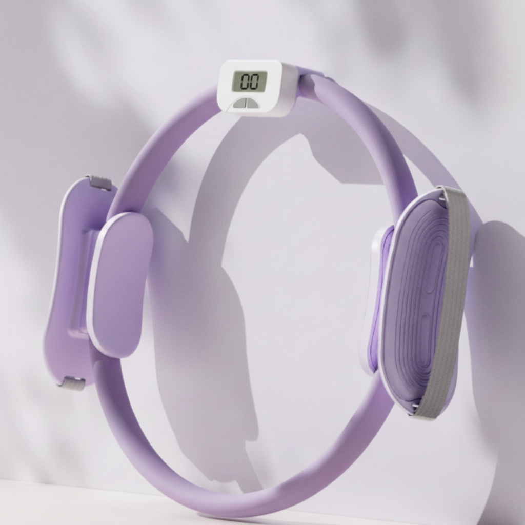 Counting Pilates Ring Set with Adjustable Straps