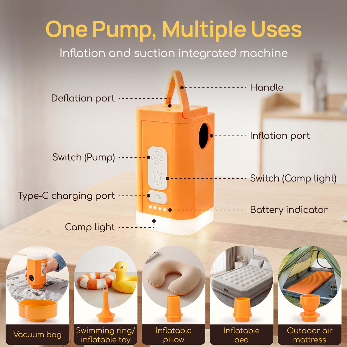 Viviendo vacuum storage bags and wireless electric pump product feature 5