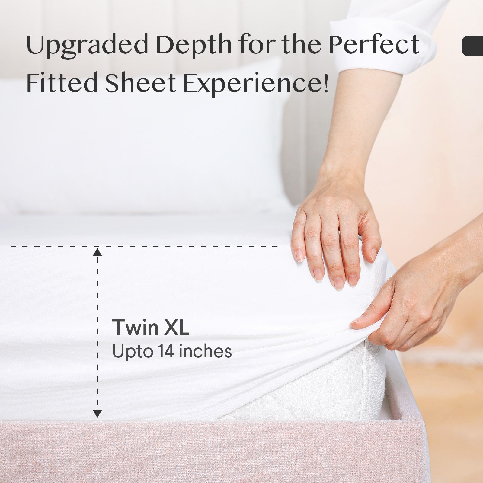 Fitted Sheet - White gallery image 6