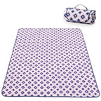 Adivo purple geometric waterproof picnic blanket
