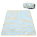 Adivo yellow geometric waterproof picnic blanket