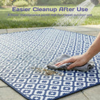 Adivo geometric picnic blanket easy cleanup